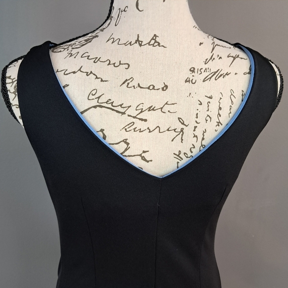 Express Womens Sheath Dress Black Cowel Neck Sleeveless Party Size 7/8 - Picture 4 of 11